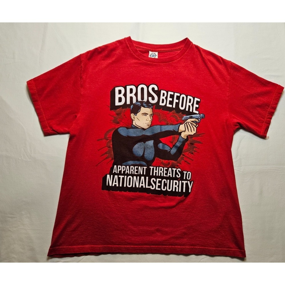 Archer Bros Before Apparent Threats To National Security Men's T-Shirt L Red